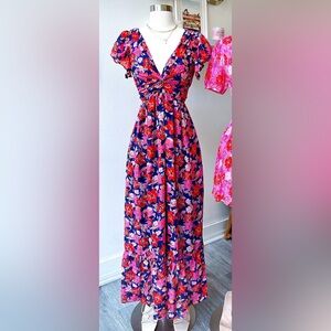 Floral Flowy Sleeve Dress